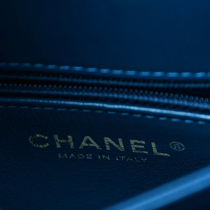 Chanel Lambskin Quilted Small Trendy CC Flap Dual Handle Bag Navy 6 of 12
