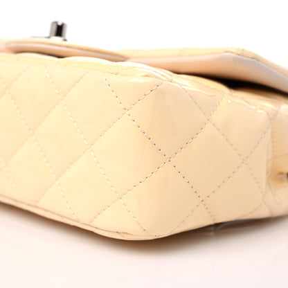 Chanel Patent Calfskin Quilted Mini Rectangular Flap Beige 9 of 9