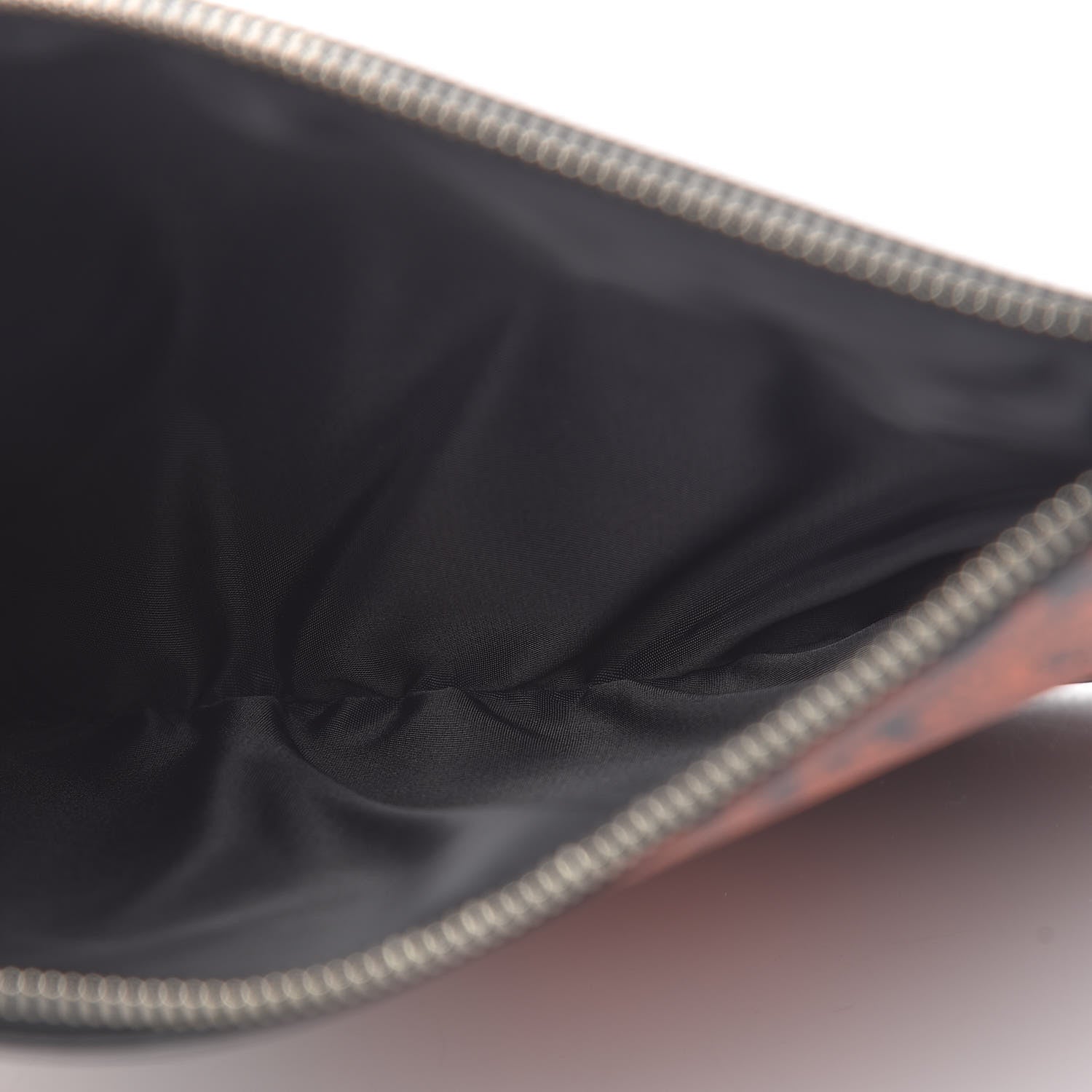 Givenchy Calfskin Paisley Print Medium Clutch Orange Black 6 of 8