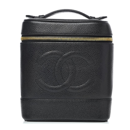 Chanel Caviar Vanity Cosmetic Case Black 1 of 8