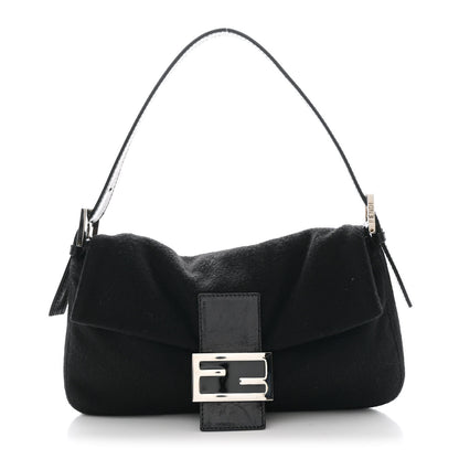 Fendi Cashmere Baguette Black 1 of 10