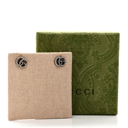 Gucci Sterling Silver Torchon Double G Earrings 5 of 5