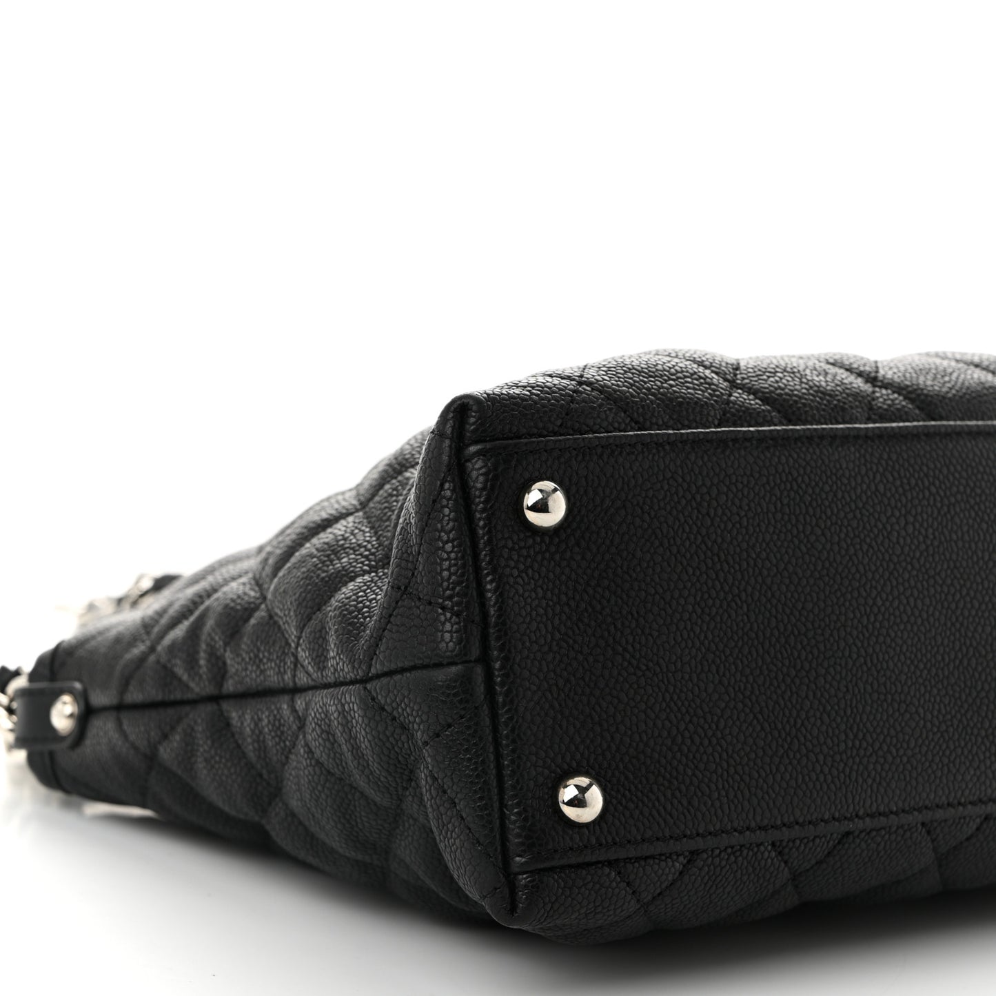 Caviar Quilted French Riviera Hobo Black
