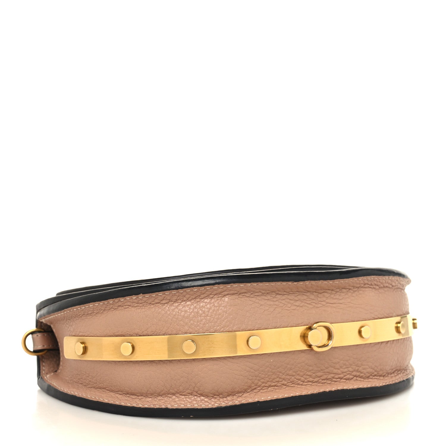 Chloe Calfskin Small Nile Bracelet Minaudiere Bag Biscotti Beige 4 of 10