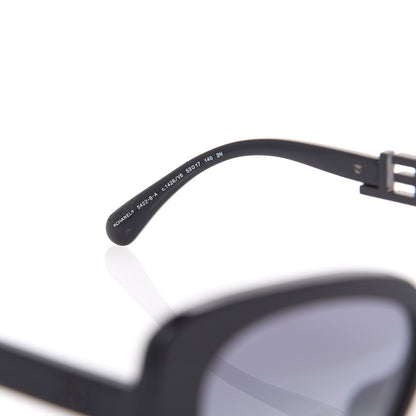 Chanel Acetate Strass Square Sunglasses 5422 Black 5 of 8