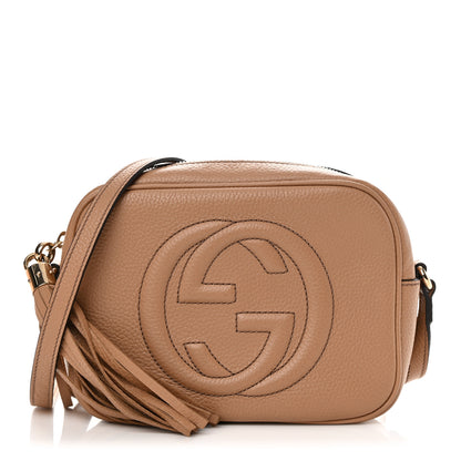 Gucci Pebbled Calfskin Small Soho Disco Bag Camelia 1 of 14