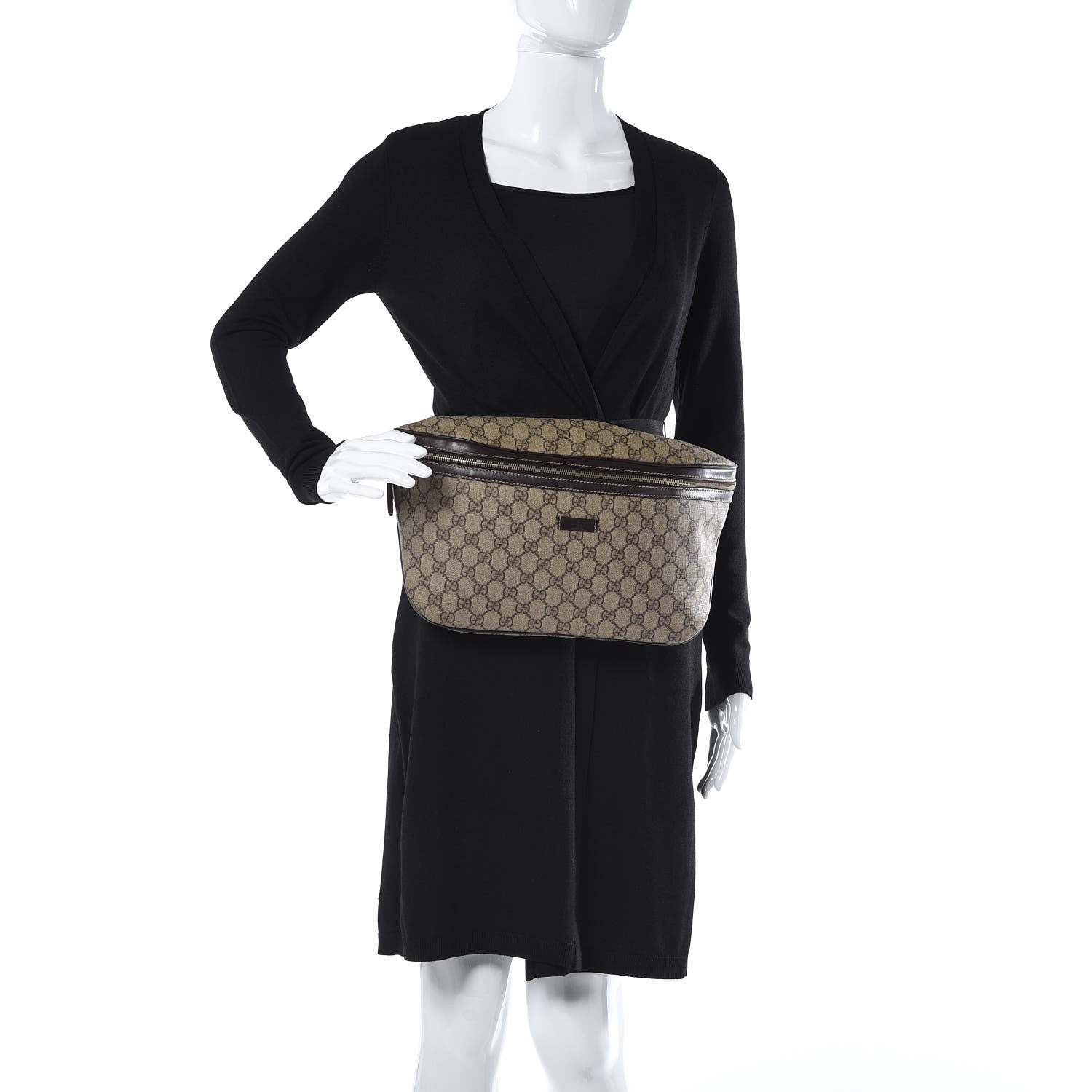 Gucci GG Plus Monogram Belt Bag Dark Brown 2 of 8