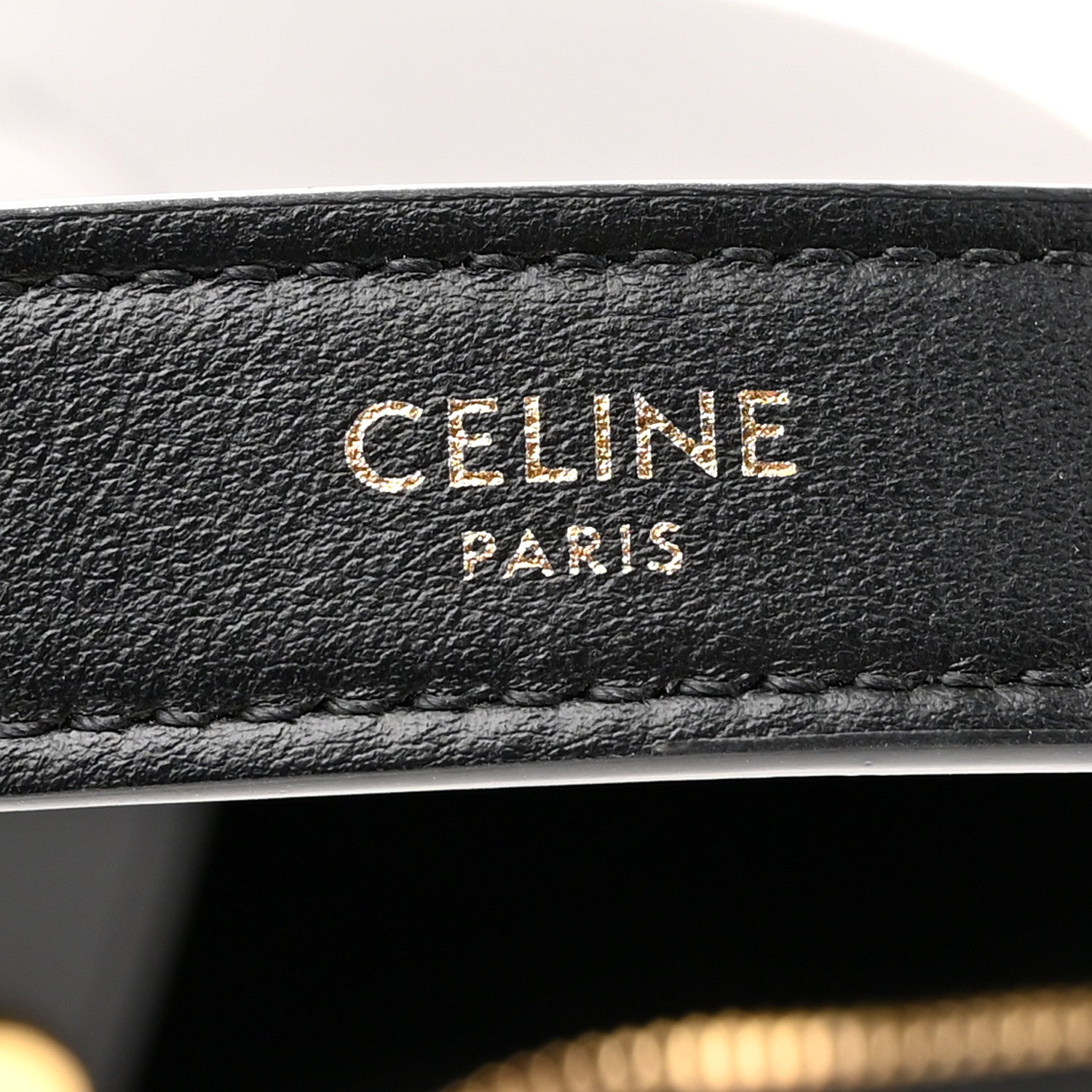 Celine Smooth Calfskin Medium Strap Ava Triomphe Shoulder Bag Black 6 of 12