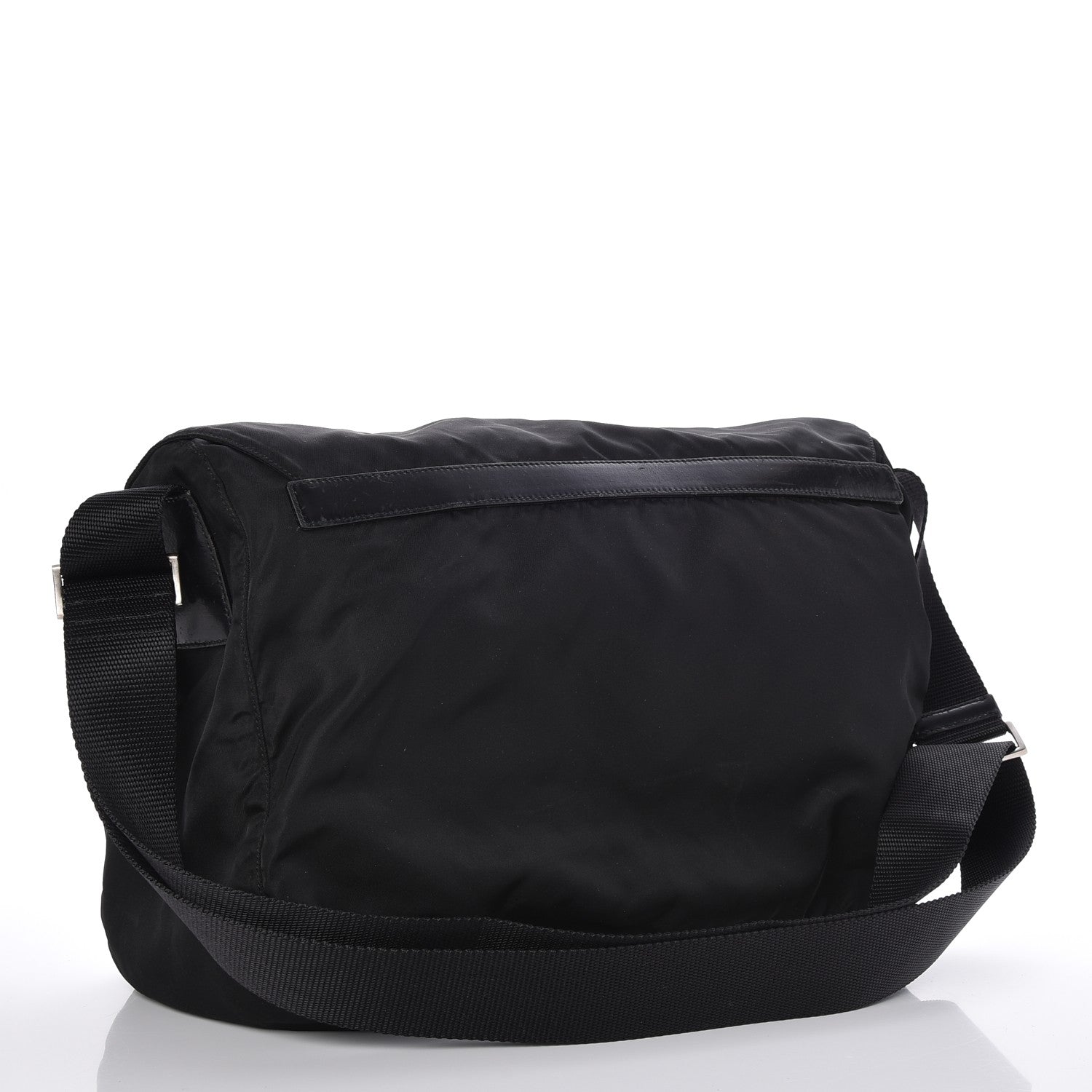 Prada Nylon Vela Messenger Bag Black 3 of 7
