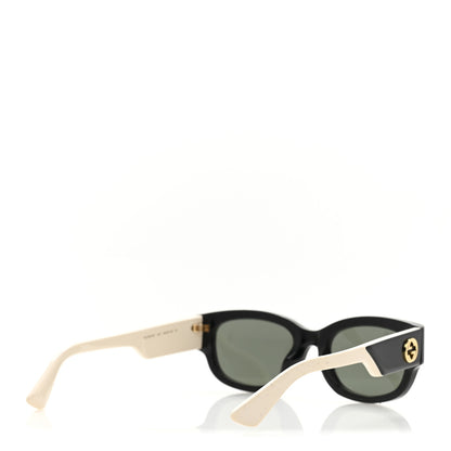 Gucci Acetate Square Frame Sunglasses GG1667SK Black White 4 of 9