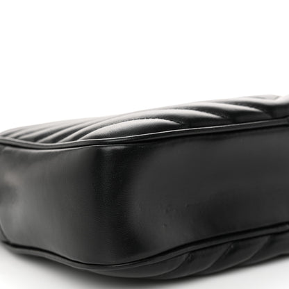 Saint Laurent Calfskin Matelasse Monogram Lou Camera Bag Black 9 of 11