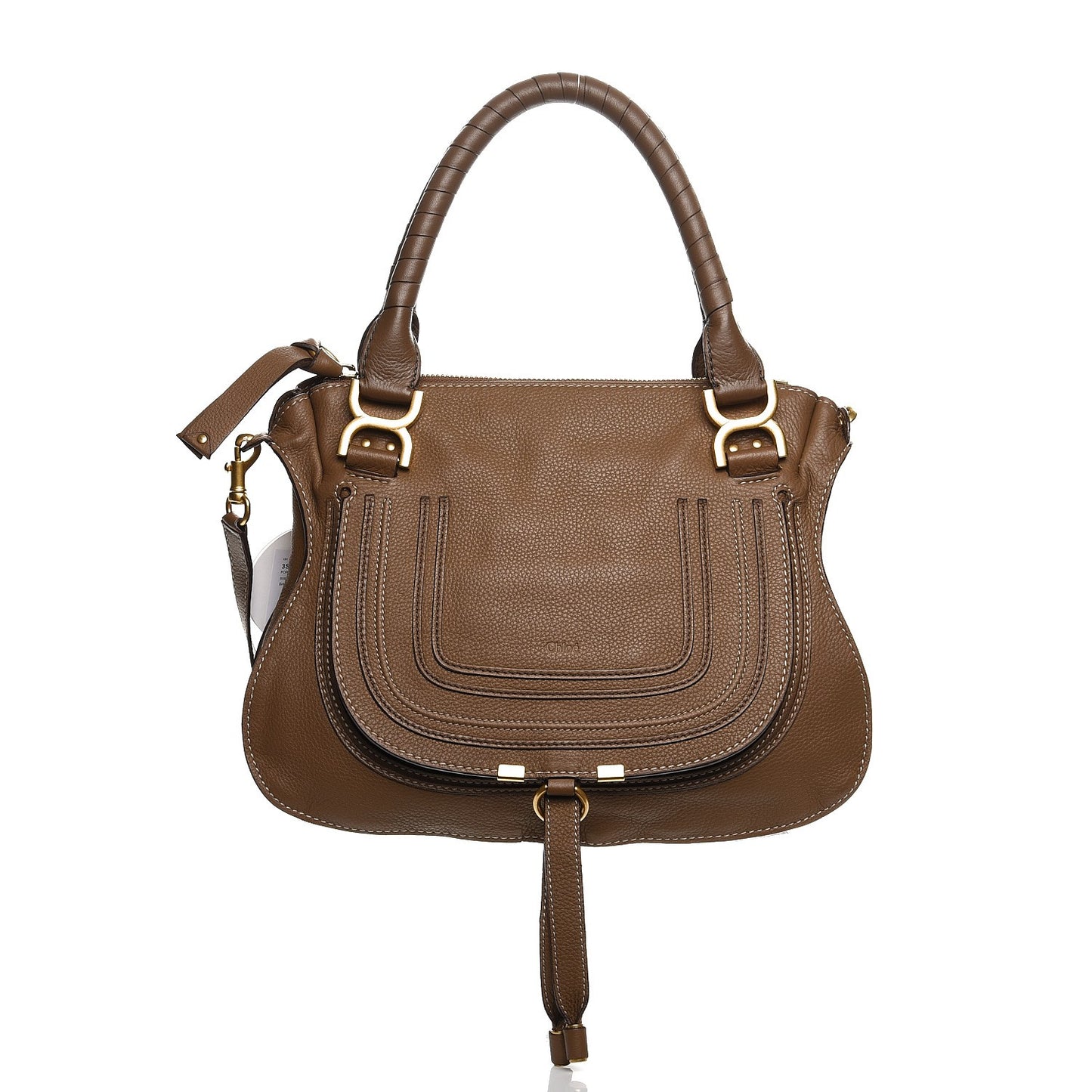 Calfskin Medium Marcie Satchel Barbour Khaki