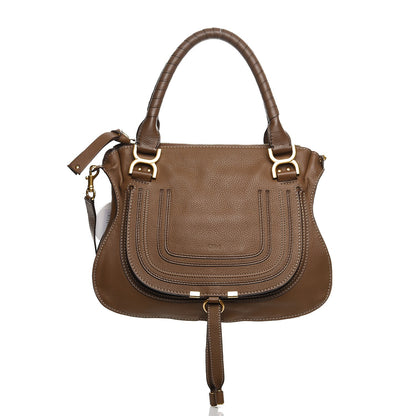 Chloe Calfskin Medium Marcie Satchel Barbour Khaki 1 of 10