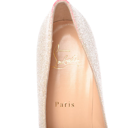 Christian Louboutin Glitter Decoltish 85 Pumps 39 Ivory 9 of 14
