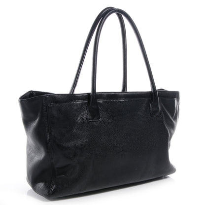Chanel Calfskin Cerf Executive Shopper Tote Black 3 of 7