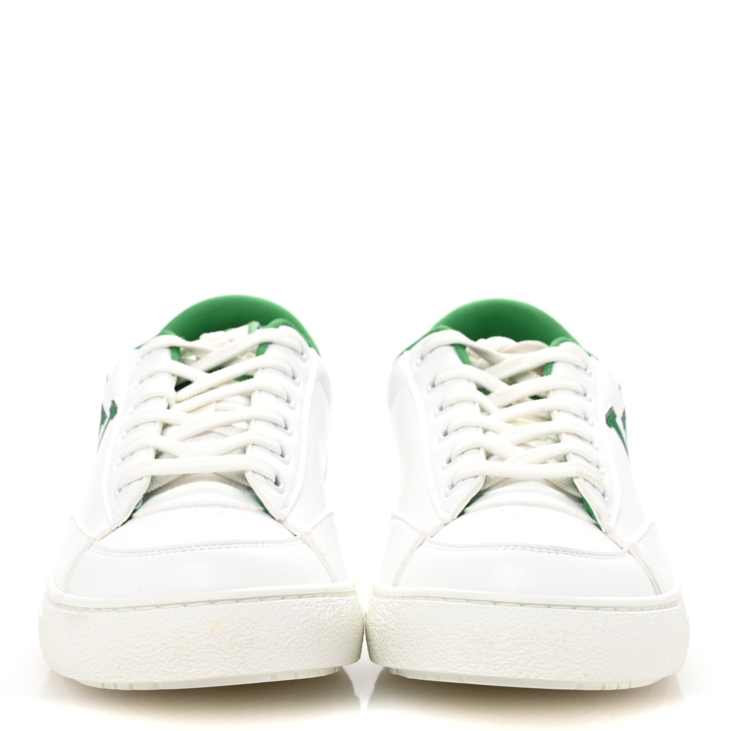 Calfskin Charlie Sneaker 37.5 White Green