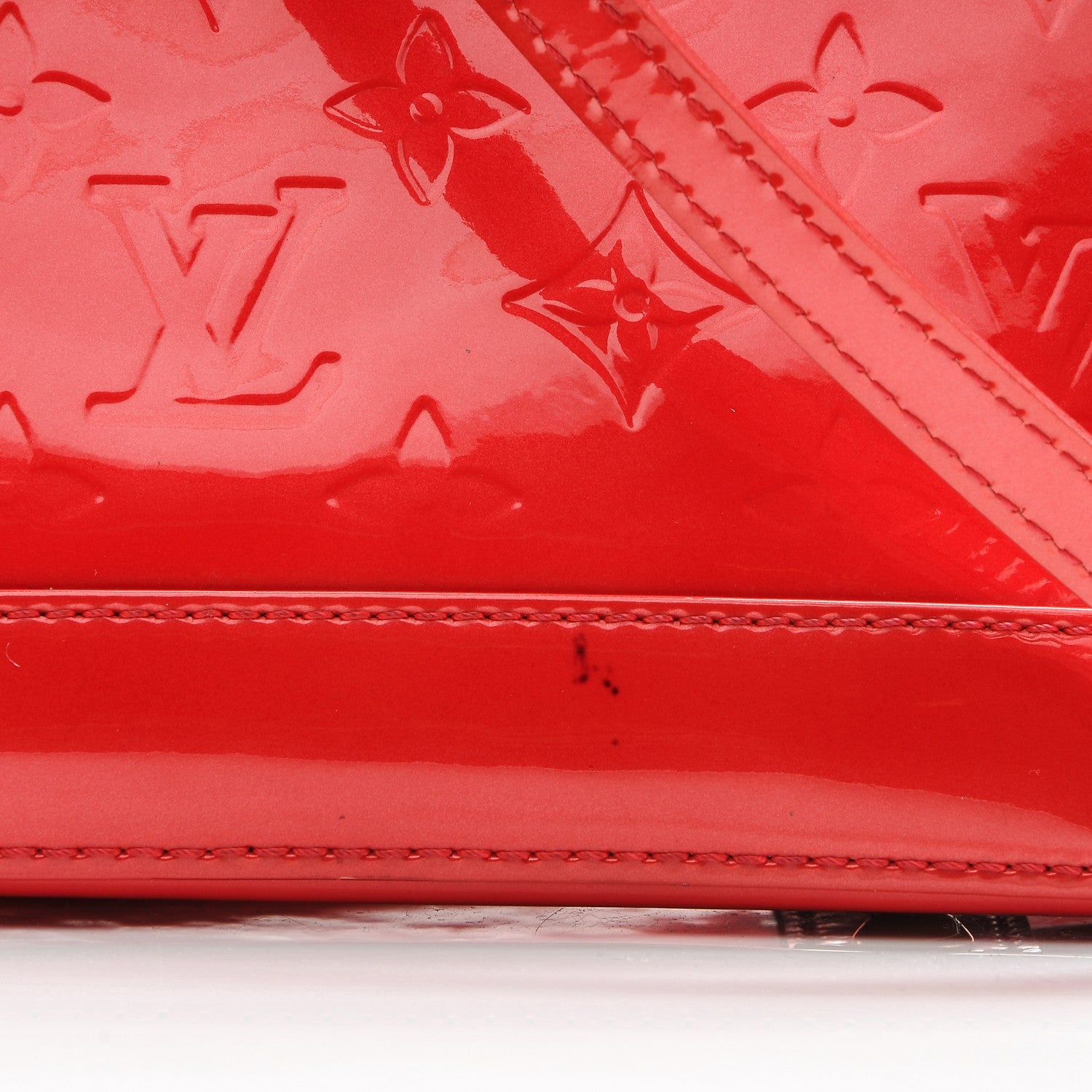 Louis Vuitton Vernis Alma BB Cherry 10 of 13
