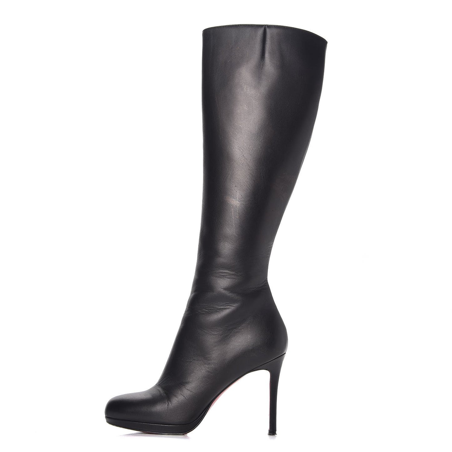 Calfskin Botalili 100 Tall Boots 37 Black