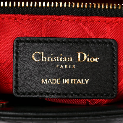 Christian Dior Lambskin Cannage Small My ABCDior Lady Dior Black 6 of 14