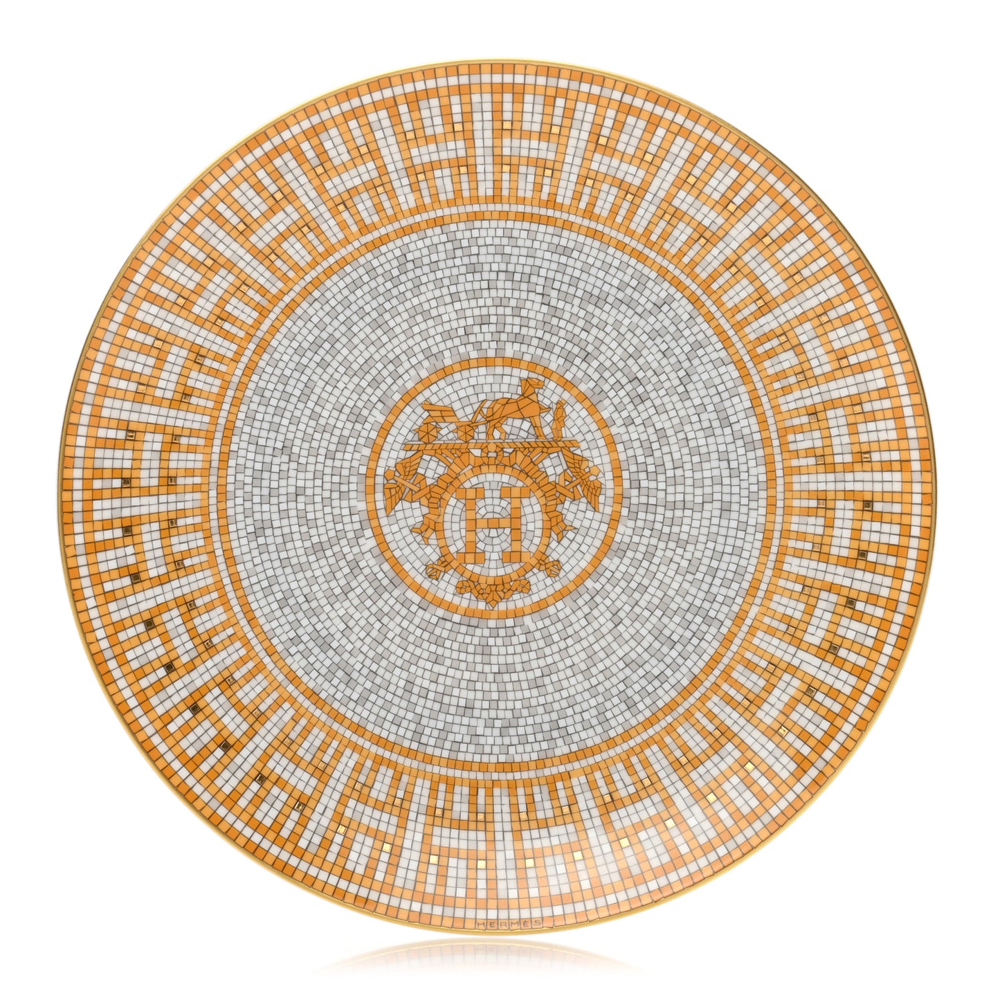 Porcelain Mosaique au 24 Dessert Plate 8.3