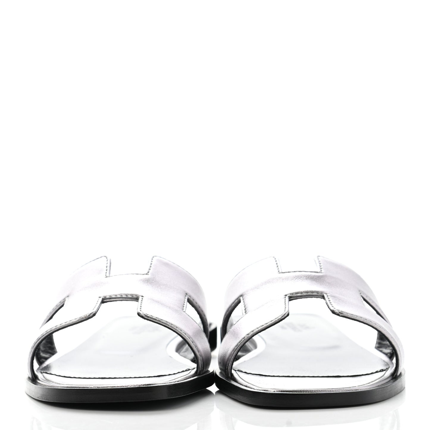 Metallic Nappa Oran Sandals 36.5 Argent