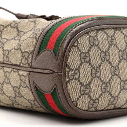 Gucci GG Supreme Monogram Web Small Ophidia Bucket Bag Brown 10 of 10