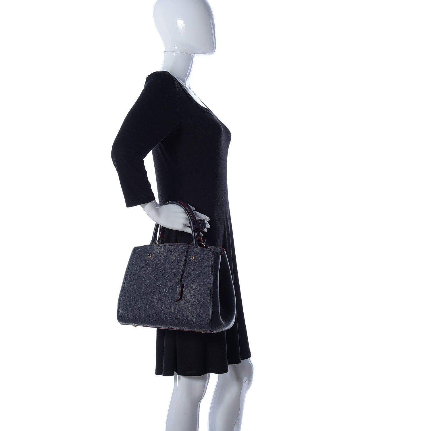 Louis Vuitton Empreinte Montaigne MM Marine Rouge 2 of 8