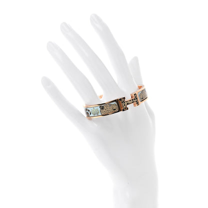 Hermes Enamel Printed Narrow Leopards Clic Clac H Bracelet Songe Pastel 2 of 6