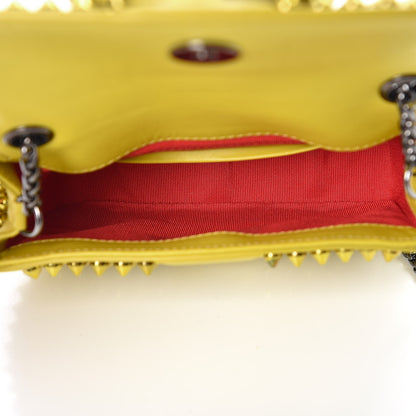 Christian Louboutin Calfskin Spikes Mini Sweety Charity Crossbody Bag Mimosa 5 of 12