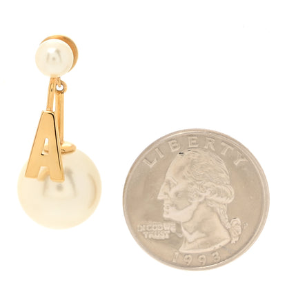 Christian Dior Pearl My ABCDior A Tribale Earring Gold 2 of 5