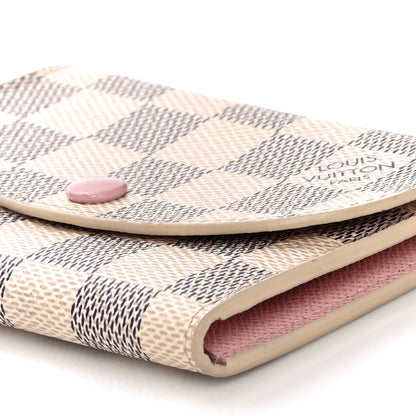 Louis Vuitton Damier Azur Rosalie Coin Purse Rose Ballerine 9 of 9