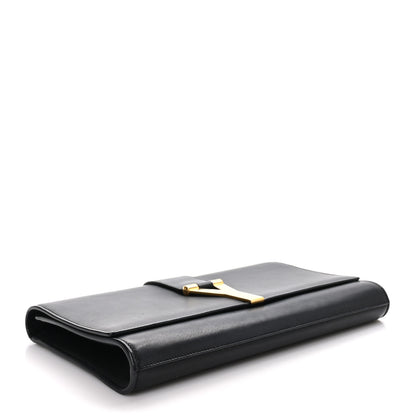 Saint Laurent SAINT LAURENT Calfskin Classic Y Ligne Clutch Black 4 of 11