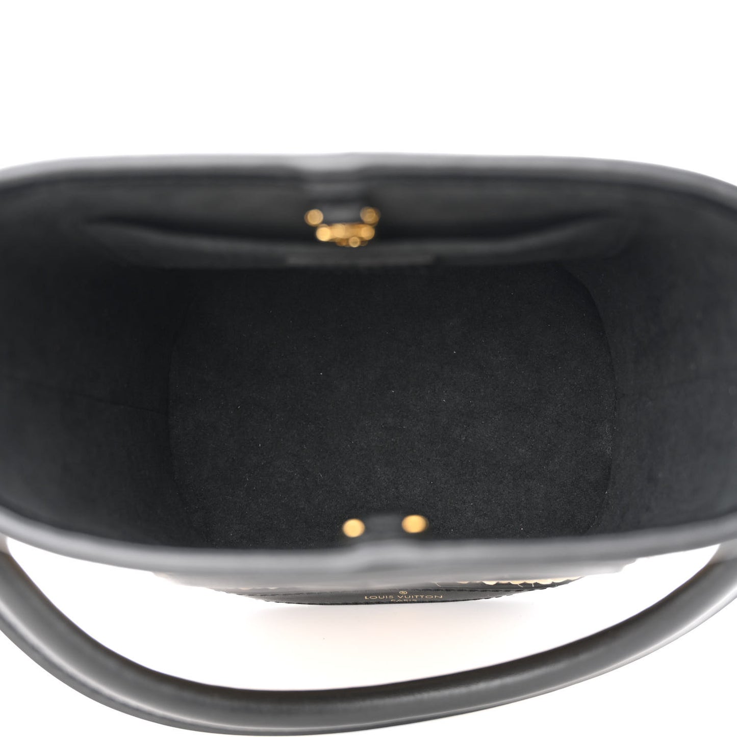 Raffia Petit Bucket Black