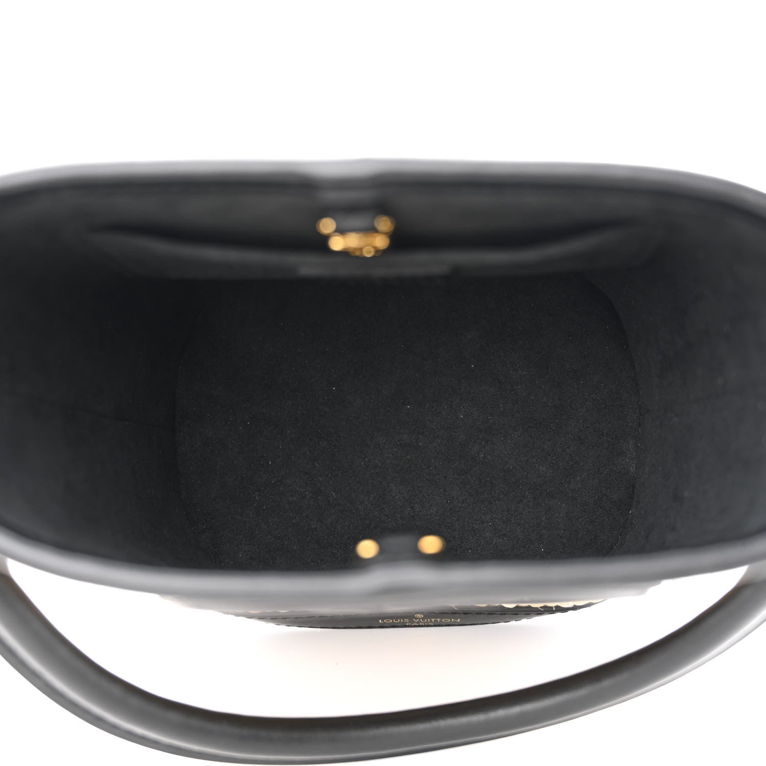 Louis Vuitton Raffia Petit Bucket Black 5 of 9