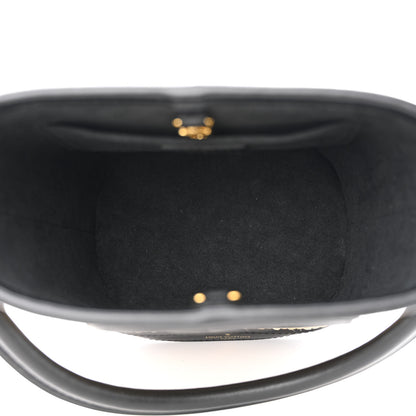 Louis Vuitton Raffia Petit Bucket Black 5 of 9