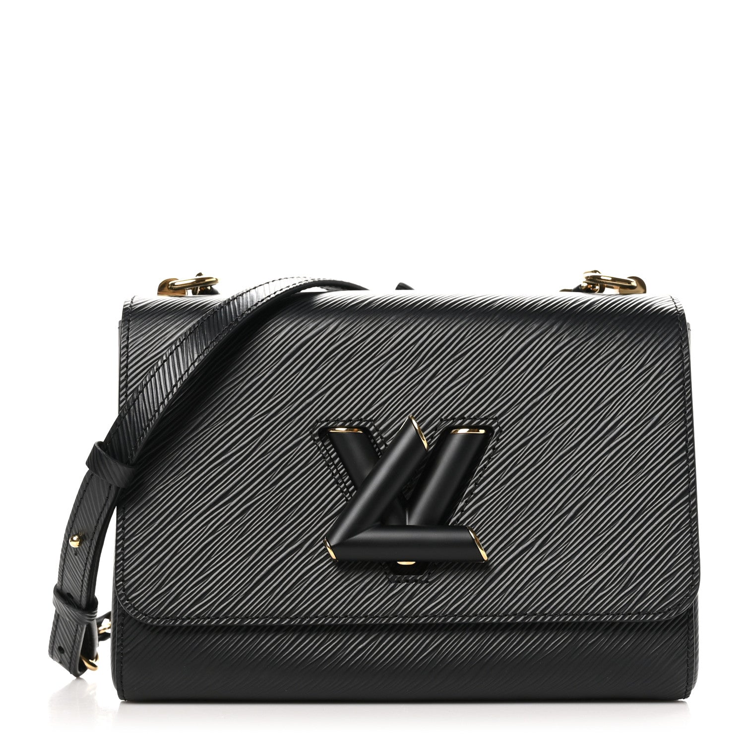 Louis Vuitton Epi Twist Shoulder Bag MM Black 1 of 10