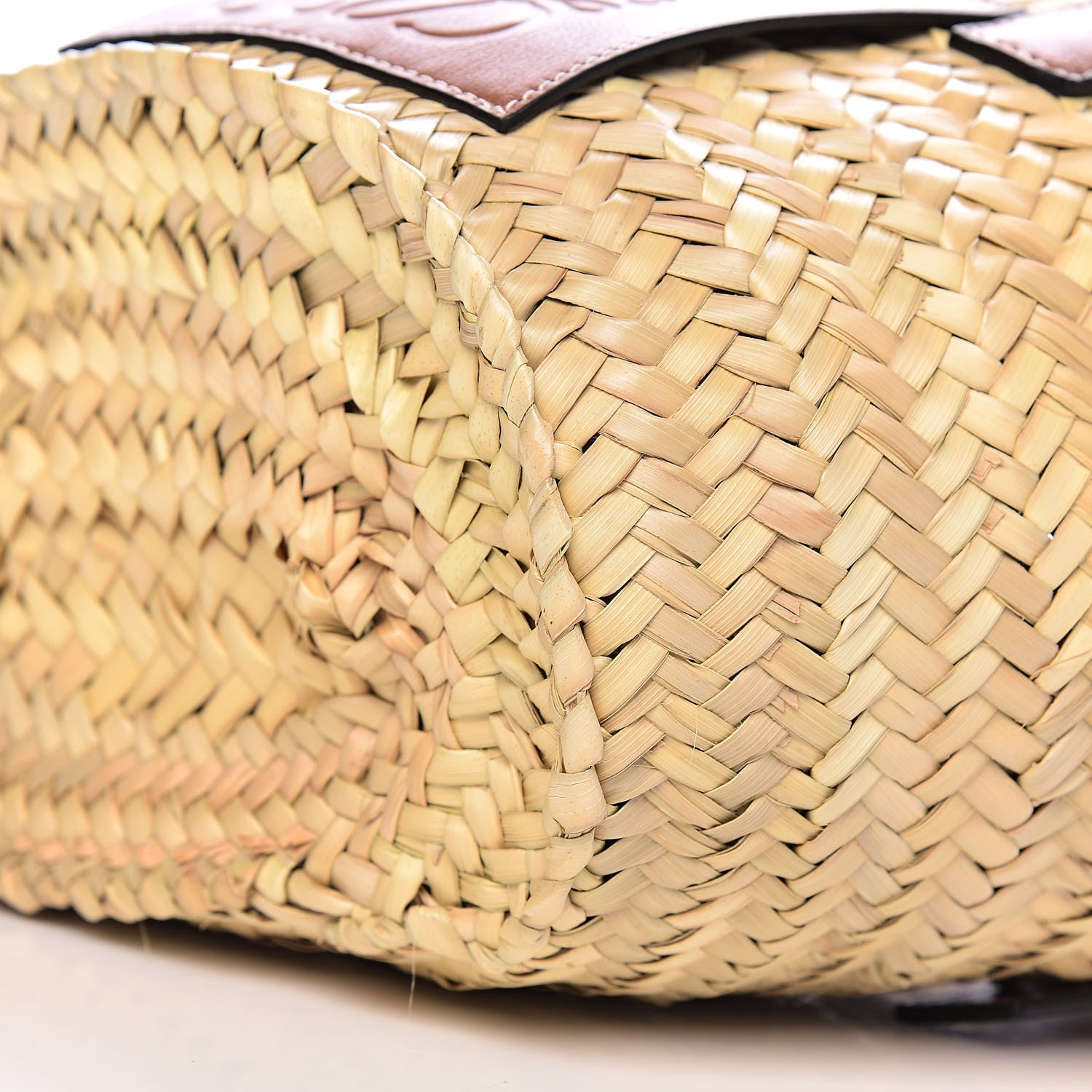 Loewe Raffia Small Basket Tote Bag Natural Tan 8 of 9