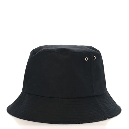 Christian Dior Oblique Reversible Teddy-D Brim Bucket Hat 57 Black 2 of 12