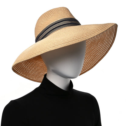Christian Dior Straw Brim Hat 57 Natural 2 of 8