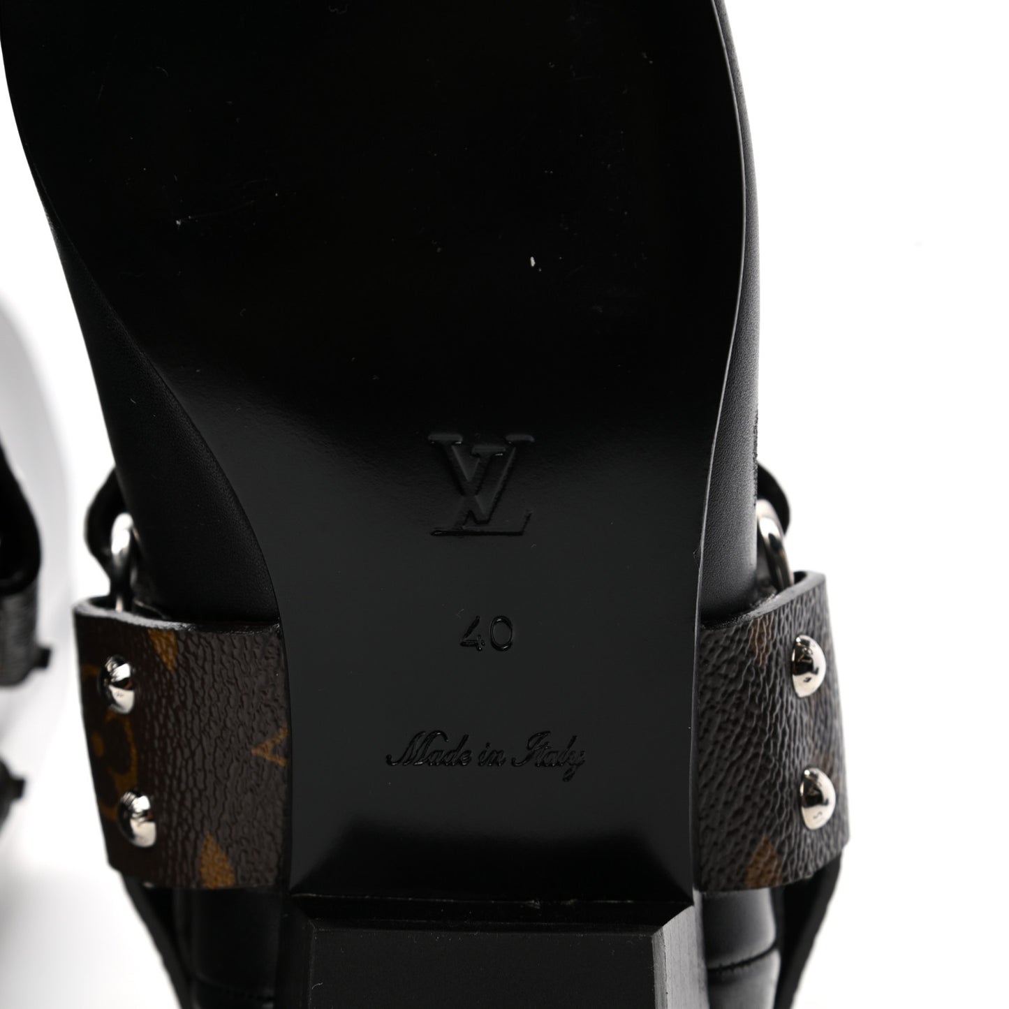 Calfskin Monogram Rhapsody High Boots 40 Black