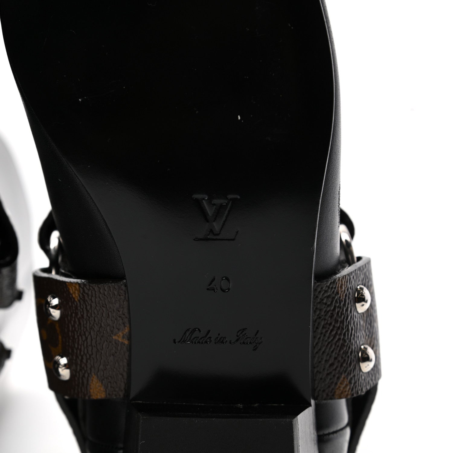 Louis Vuitton Calfskin Monogram Rhapsody High Boots 40 Black 6 of 8