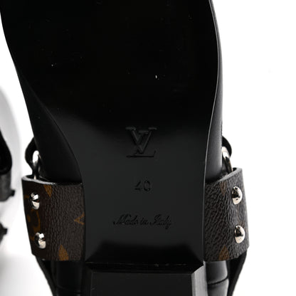 Louis Vuitton Calfskin Monogram Rhapsody High Boots 40 Black 6 of 8