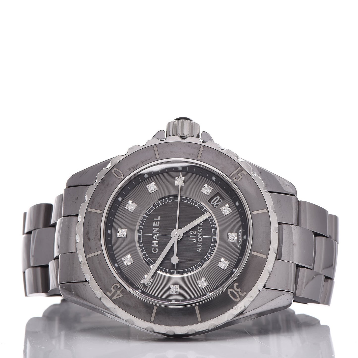 Titanium Ceramic Diamond 38mm J12 Automatic Watch