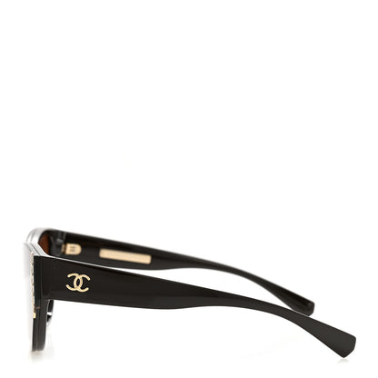 Chanel Acetate Cat Eye Sunglasses 6054 Black 3 of 10