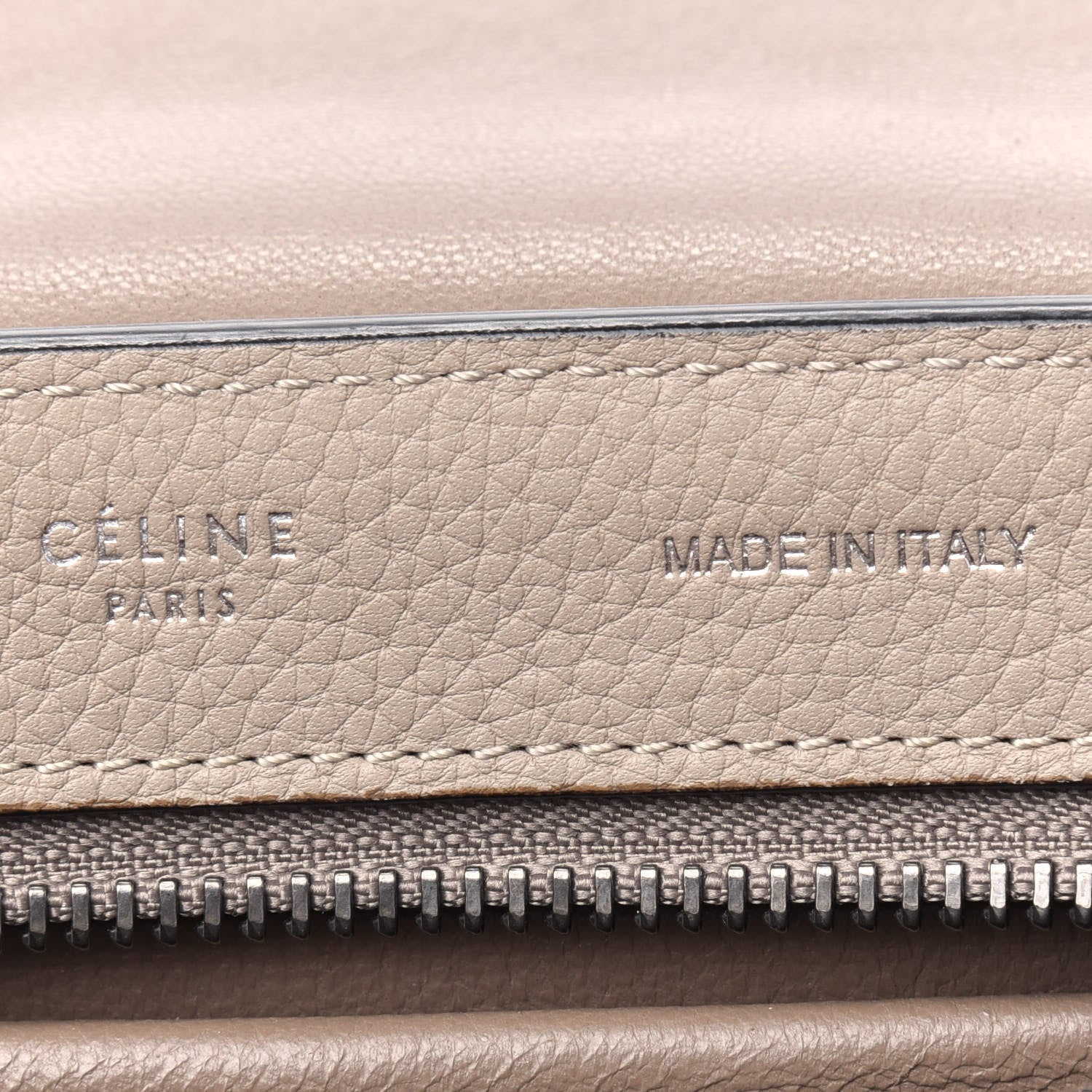 Celine Drummed Calfskin Suede Small Trapeze Dune 5 of 20