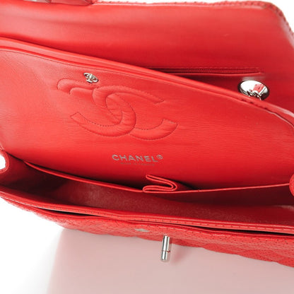 Chanel Lambskin Perforated Medium Double Flap Red 7 of 13