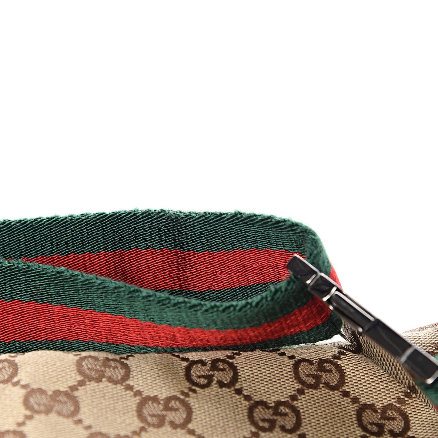 Monogram Web Belt Bag Dark Brown