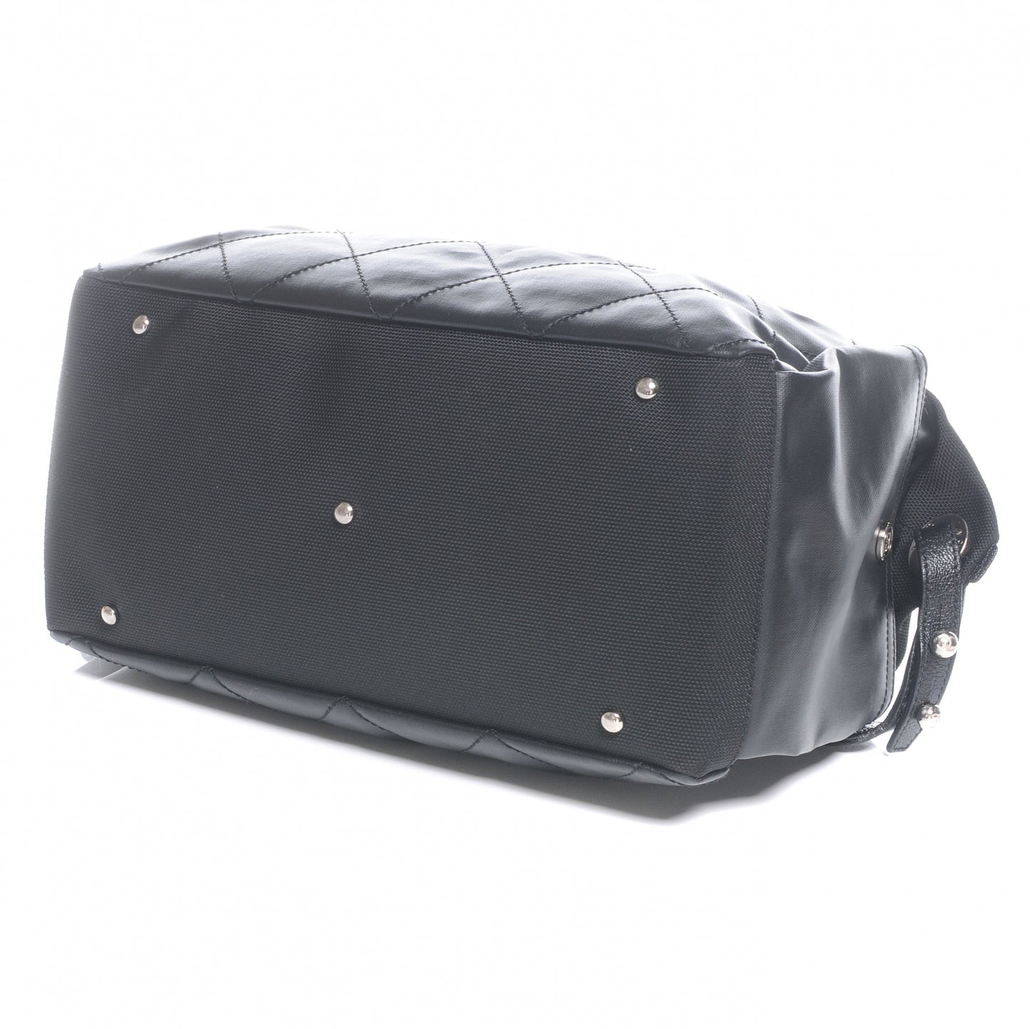 Coated Canvas Paris Biarritz Hobo Black