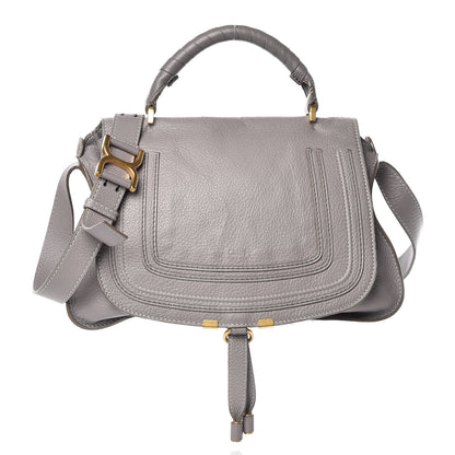Chloe Calfskin Medium Marcie Top Handle Bag Cashmere Grey 1 of 19