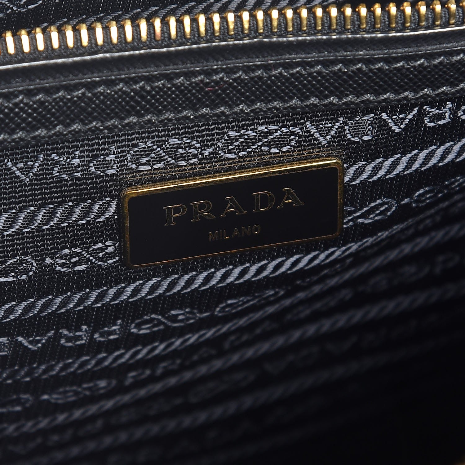 Prada Saffiano Lux Medium Tote Black 7 of 9